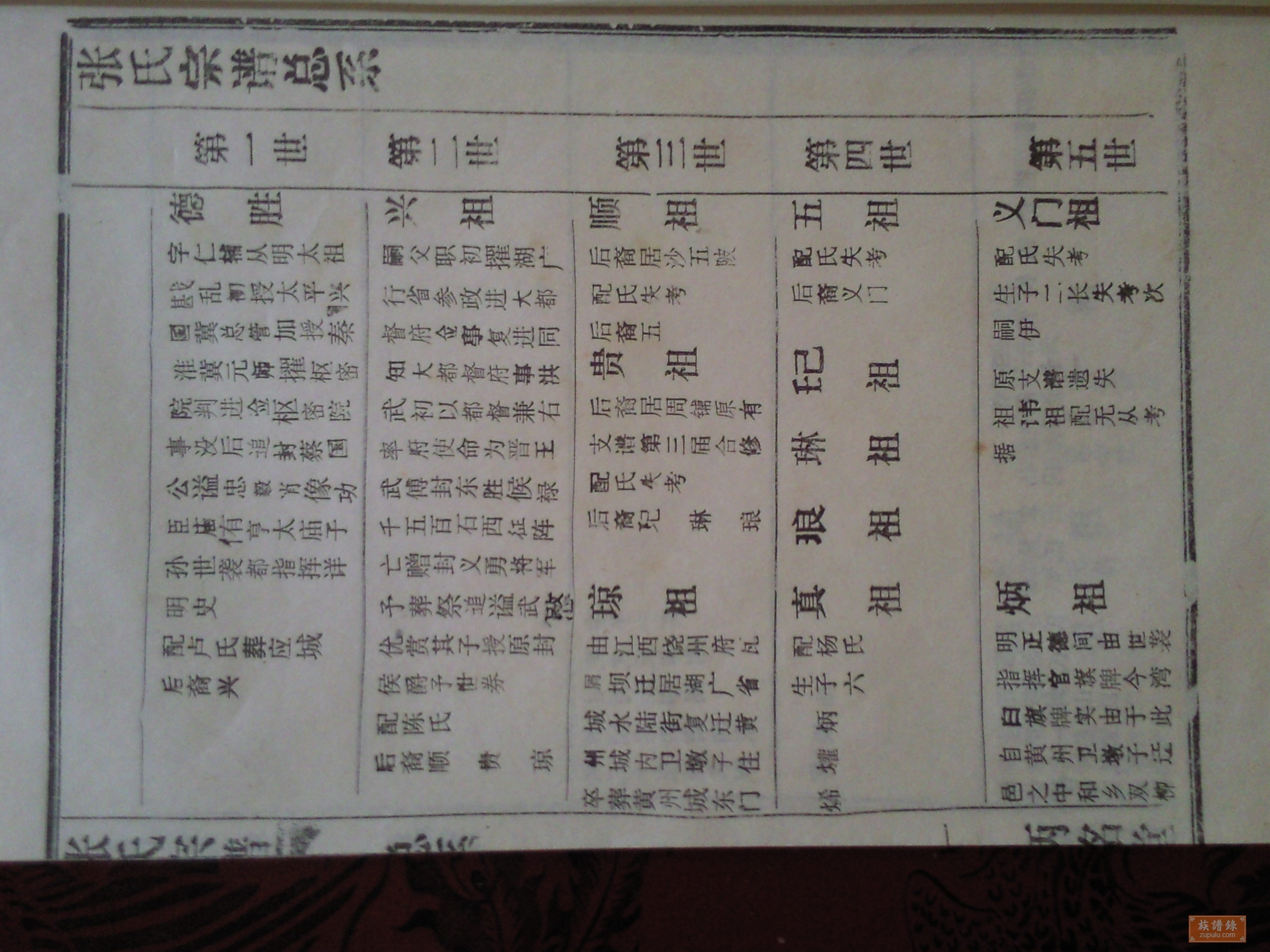 张氏族谱