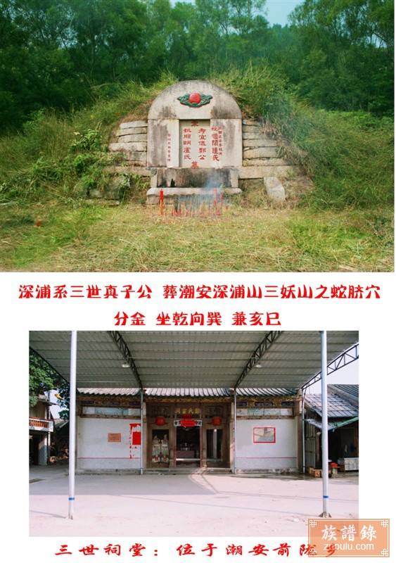 潮阳金浦系沃头大寨肖野祖族谱